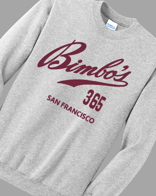 Team Bimbo's 365 - Grey Crewneck Sweatshirt