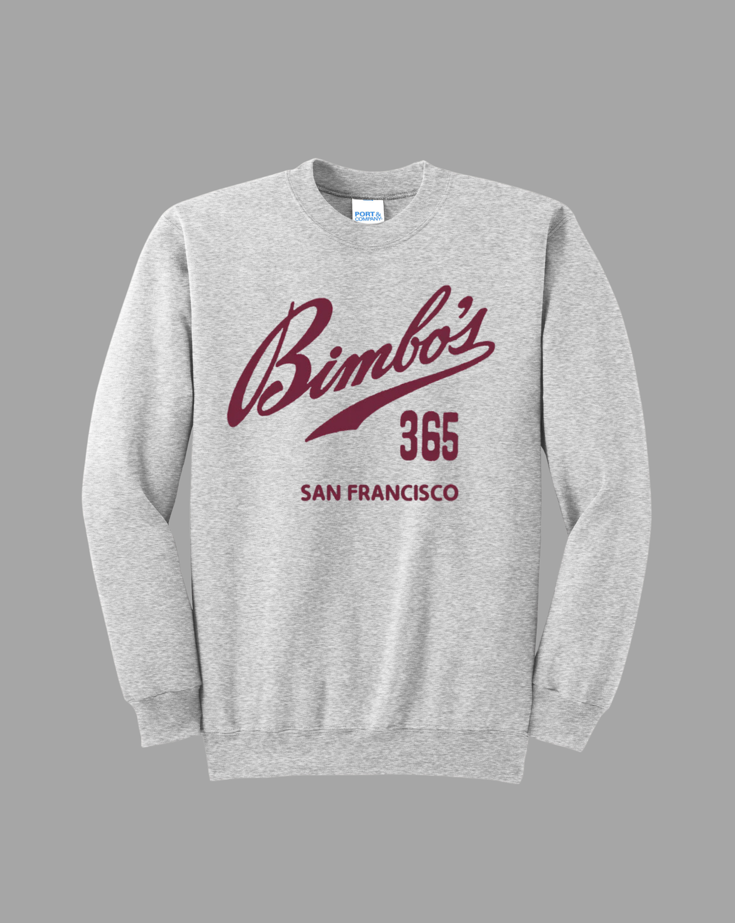 Team Bimbo's 365 - Grey Crewneck Sweatshirt
