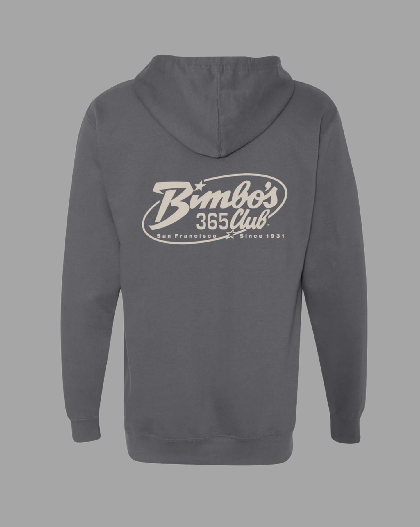 Bimbo's "Logo of the 90's" Solid Grey Hoodie