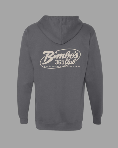 Bimbo's "Logo of the 90's" Solid Grey Hoodie
