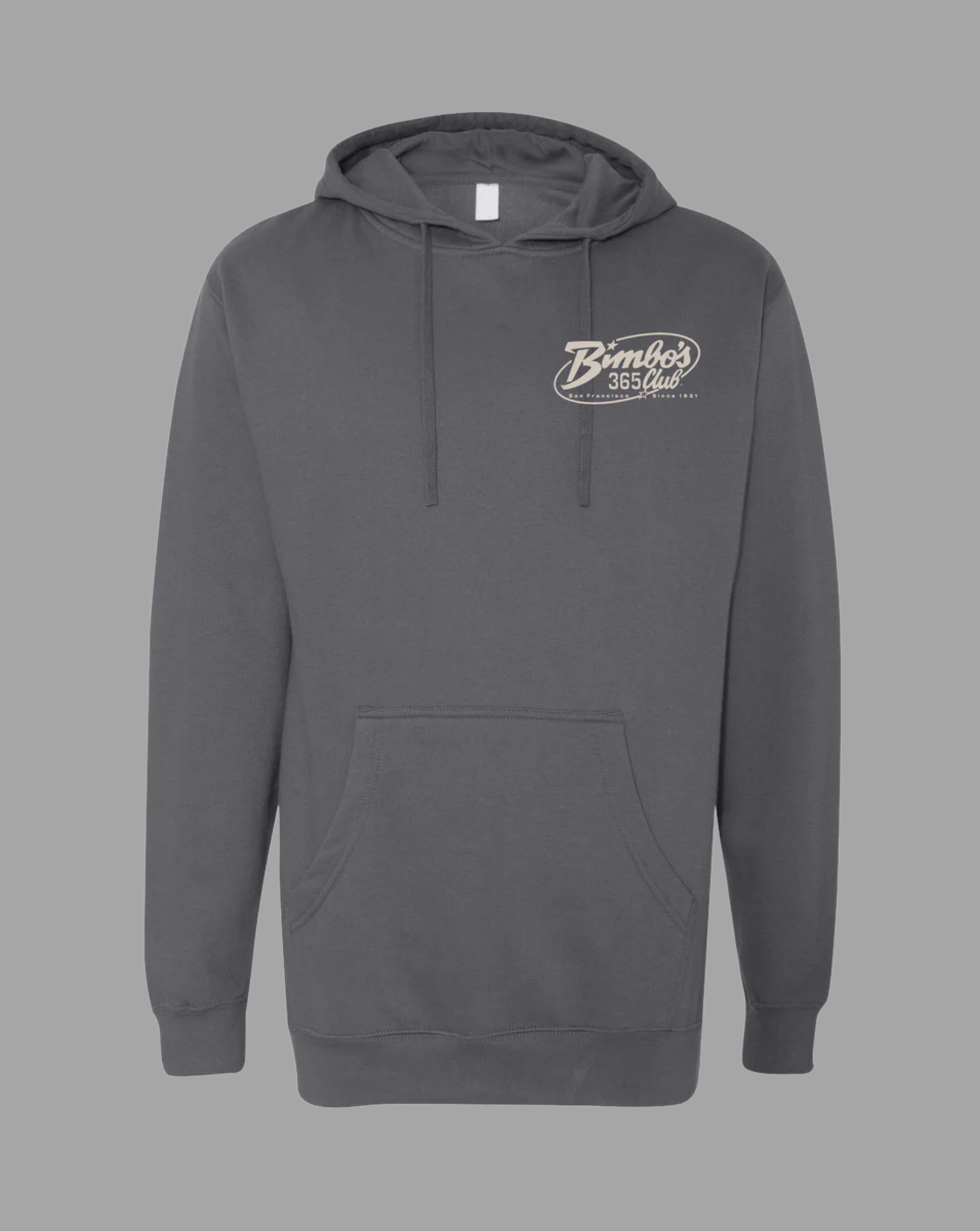 Bimbo's "Logo of the 90's" Solid Grey Hoodie