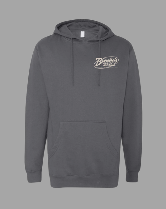 Bimbo's "Logo of the 90's" Solid Grey Hoodie