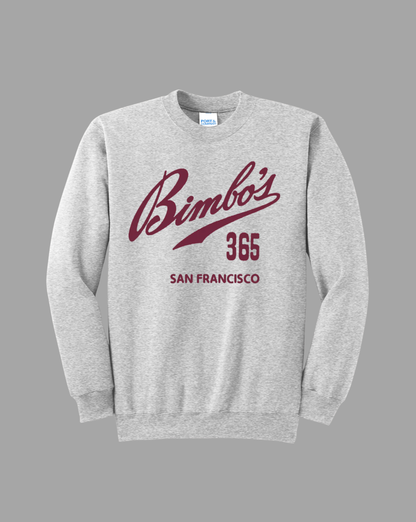 Team Bimbo's 365 - Grey Crewneck Sweatshirt