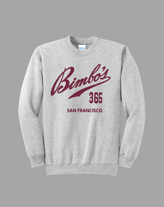 Team Bimbo's 365 - Grey Crewneck Sweatshirt